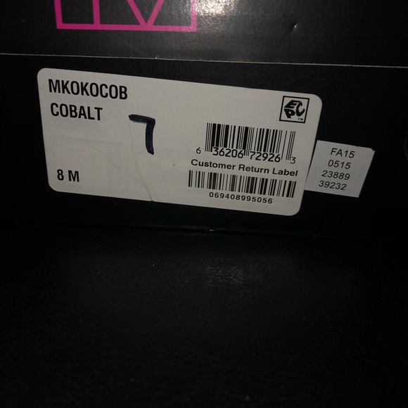 Blue suede pumps - Picture 4 of 5